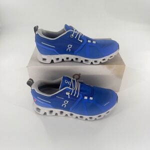 NEW On Running Cloud 5 Waterproof Cobalt Glacier Blue Sneakers 59.98344 Women 7